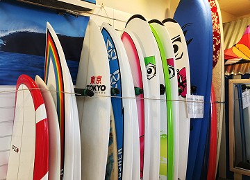 lots of choice to buy at Funsport in Rhosneigr