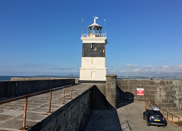 Holyhead Breakwater lighthouse from near railings