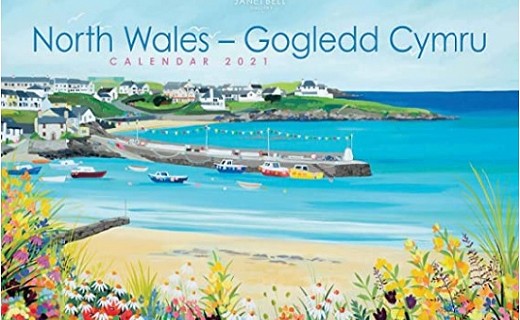 Janet Bell 2021 A4 North Wales calendar on Amazon