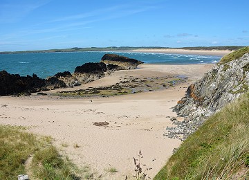 One of the many beautiful beaches on Llanddwyn Island