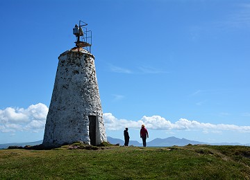 Twr Bach maritime beacon on Llanddwyn Island