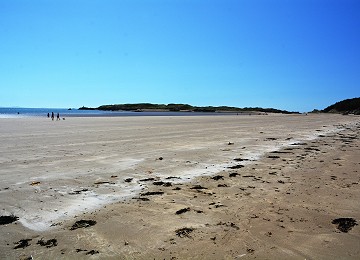Miles of sand on way to Llanddwyn Island