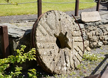 Mill stone at Melin Llynon windmill on Anglesey