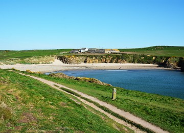 Porth Trecastell beach from Anglesey Coastal Path