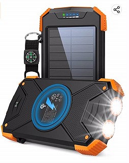 Solar Battery Battery Pack on Amazon