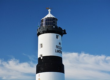 Solar panels on Trwyn Du lighthouse at Penmon Point near Beaumaris