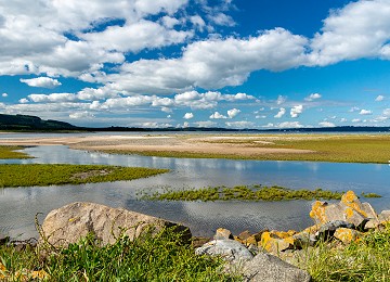 The sea shore next to the nature reserve at Llanfairfechan