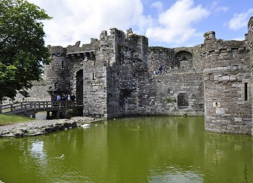 The inner harbour at Beaumaris Castle