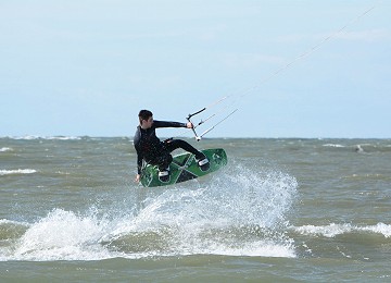 Kite surfing at Newborough beach