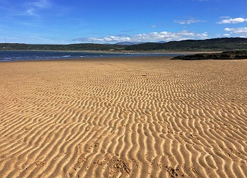 Miles of sand at Red Wharf Bay