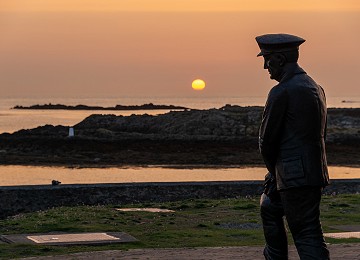 Statue of Admiral Sir Max Horton at Rhosneigr