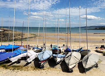 Sailing at Traeth Bychan is very popular