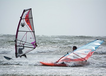 Windsurfers at Rhosneigr
